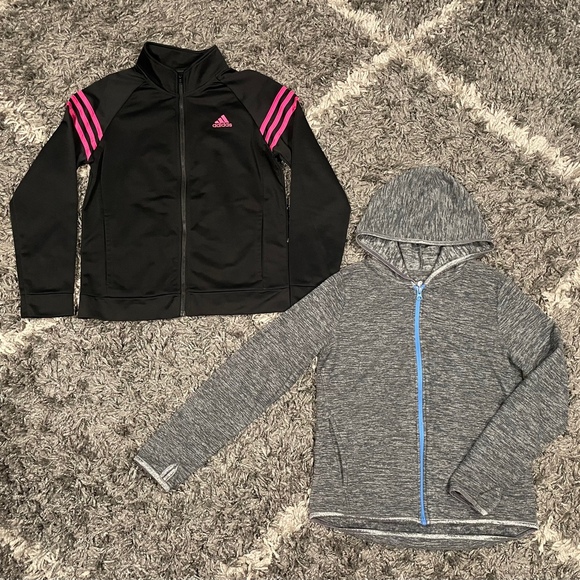 Girls Clothing Bundle Size 14-16 Adidas Jacket Zip up Hoodies Tie Dye - Picture 2 of 6